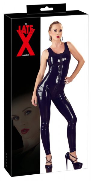 Latex Catsuit schwarz XL