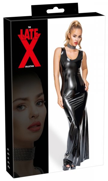 Latex Kleid lang 2XL