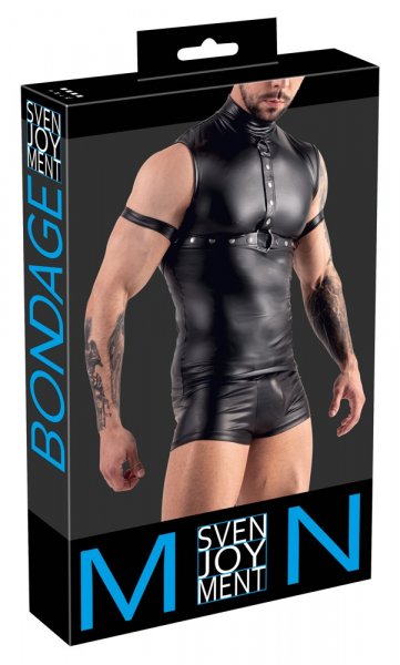 Herren Top schwarz M