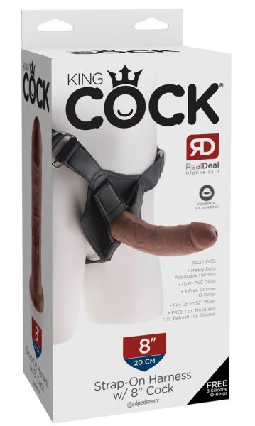 KC Strap-On with 8 Cock Brown